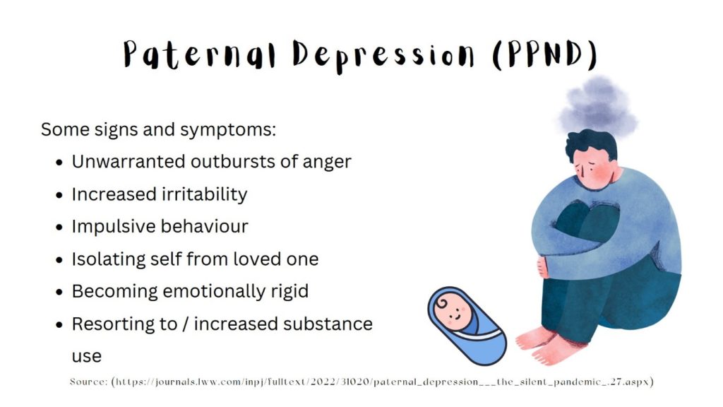 Paternal Depression(PPND)
The background of the image is white.